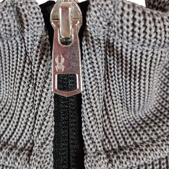 Spyder Womens XL Gray Full Zip Fleece Lined Jacket Minimalist Outdoor Activewear - Picture 5 of 9
